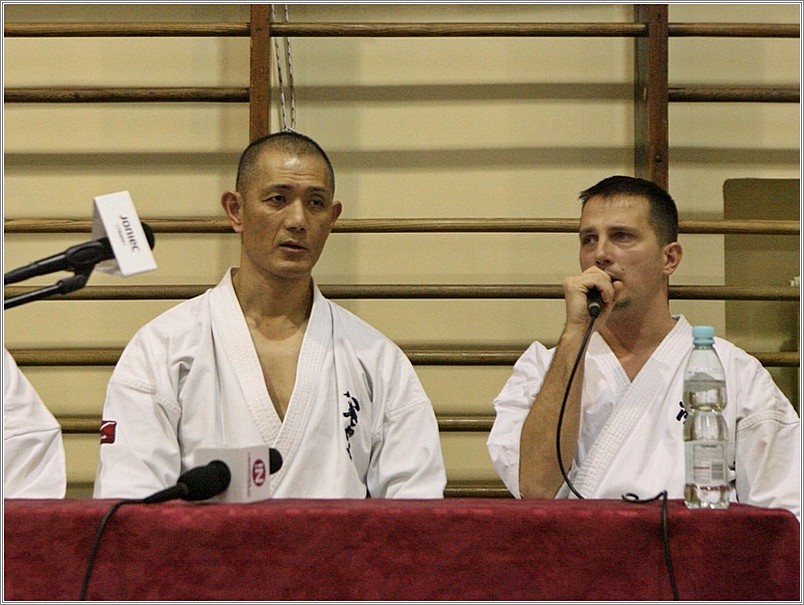 <b>press conference with karate<br />world champion Kenji Yamaki<br />Cracow, Poland</b><br />languages: Polish, English, Japanese